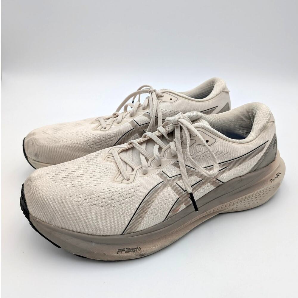 Asics Gel-Kayano 30 Running Sneaker Shoes Men's Oatmeal Black Size US13 EU48